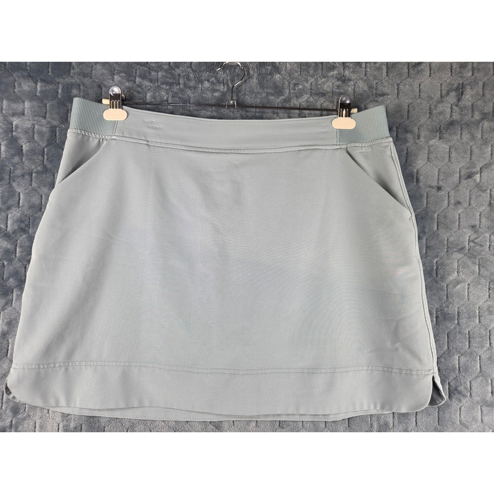 32 Degrees Cool Women XL Sage Green Active Skort Built-in Shorts Pockets Skirt